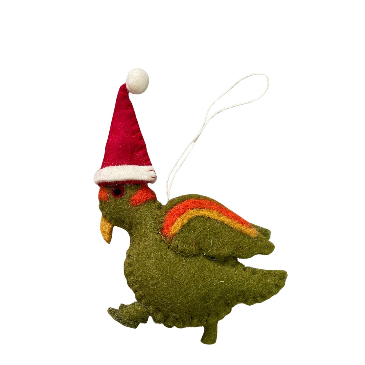 Native New Zealand Birds With Hats Hanging Christmas Decorations