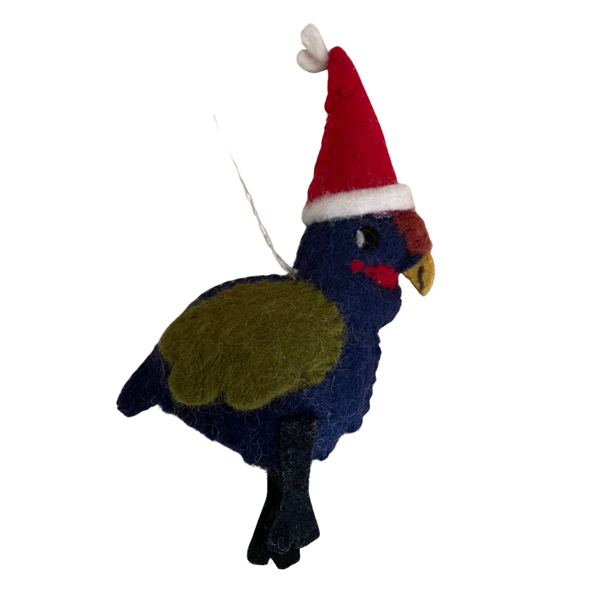 Native New Zealand Birds With Hats Hanging Christmas Decorations