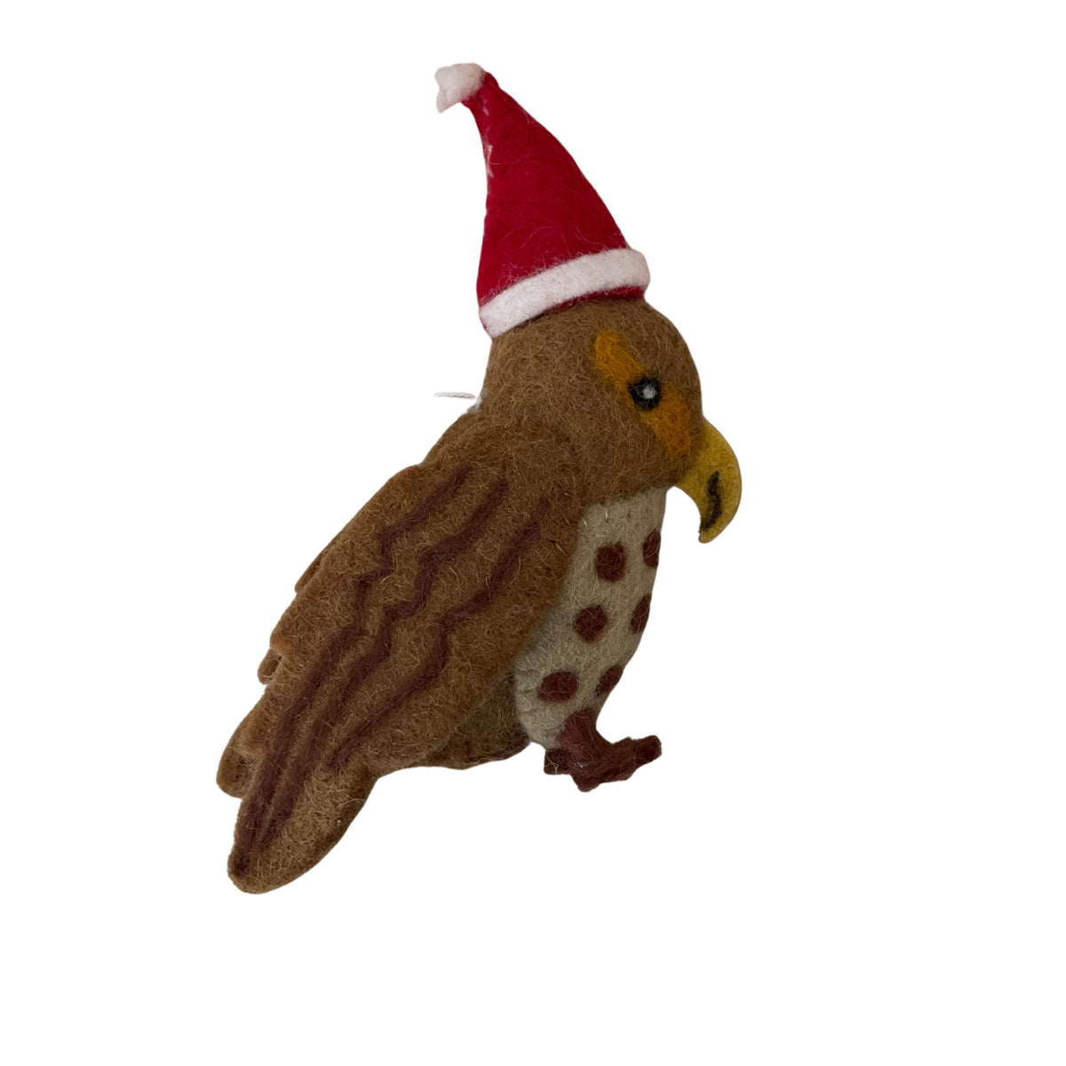 Native New Zealand Birds With Hats Hanging Christmas Decorations